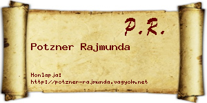 Potzner Rajmunda névjegykártya